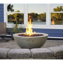 The Outdoor GreatRoom Company Cove 42" Round Gas Fire Pit Bowl in Natural Grey Supercast™ Concrete