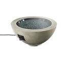 The Outdoor GreatRoom Company Cove 42" Round Gas Fire Pit Bowl in Natural Grey Supercast™ Concrete
