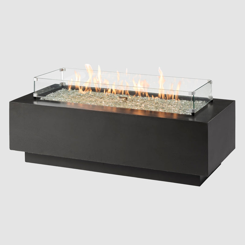 The Outdoor GreatRoom Company 54" Cove Midnight Mist Linear Gas Fire Table