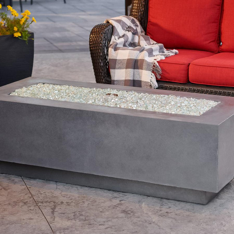 The Outdoor GreatRoom Company 54" Cove Midnight Mist Linear Gas Fire Table
