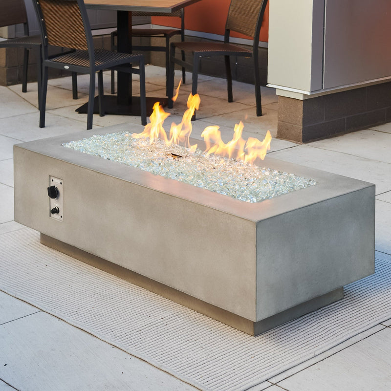 The Outdoor GreatRoom Company Cove 54-Inch Natural Gray Linear Gas Fire Table