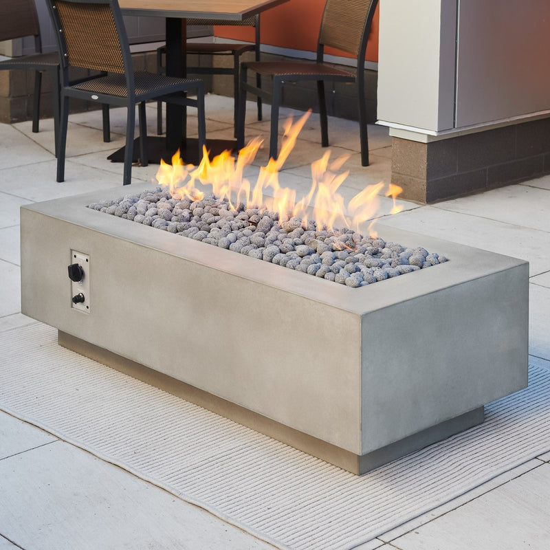 The Outdoor GreatRoom Company Cove 54-Inch Natural Gray Linear Gas Fire Table