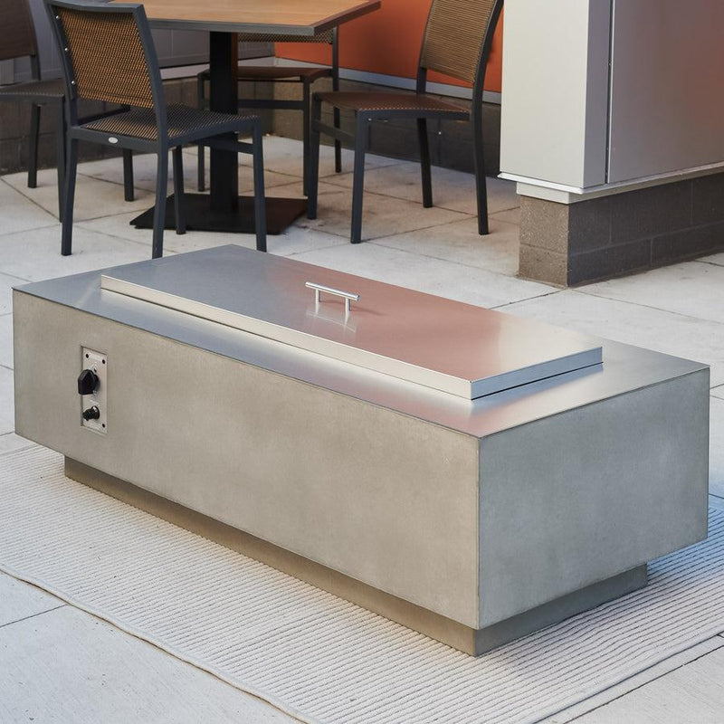 The Outdoor GreatRoom Company Cove 54-Inch Natural Gray Linear Gas Fire Table
