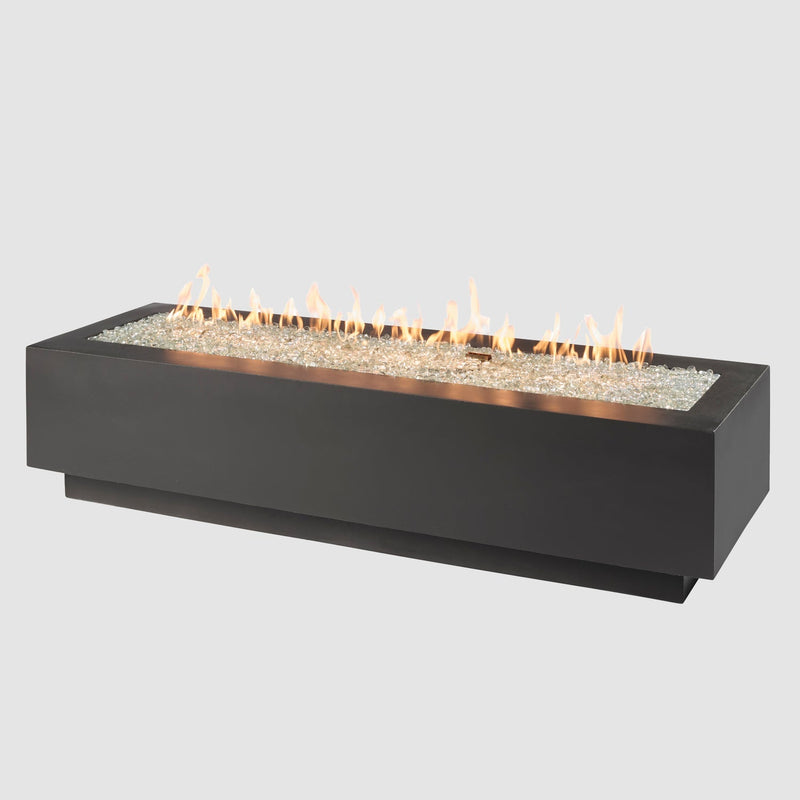 The Outdoor GreatRoom Company 72" Cove  Midnight Mist Linear Gas Fire Table
