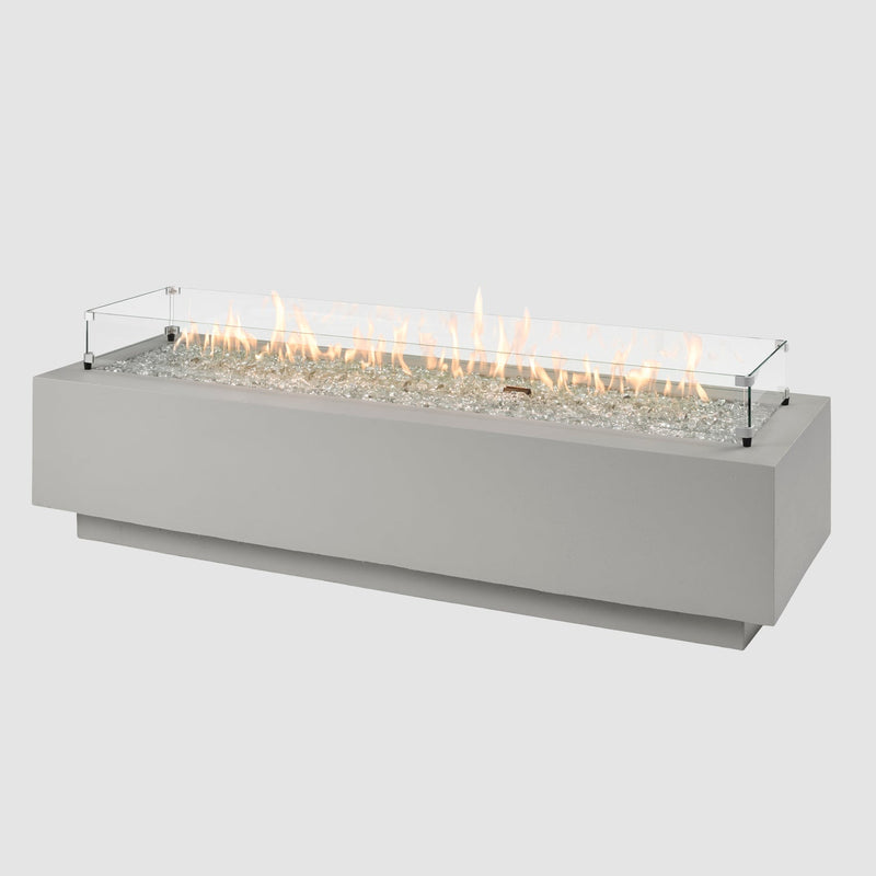 The Outdoor GreatRoom Company 72" Cove  Natural Gray Linear Gas Fire Table