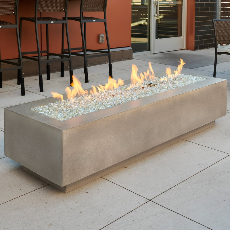 The Outdoor GreatRoom Company 72" Cove  Natural Gray Linear Gas Fire Table