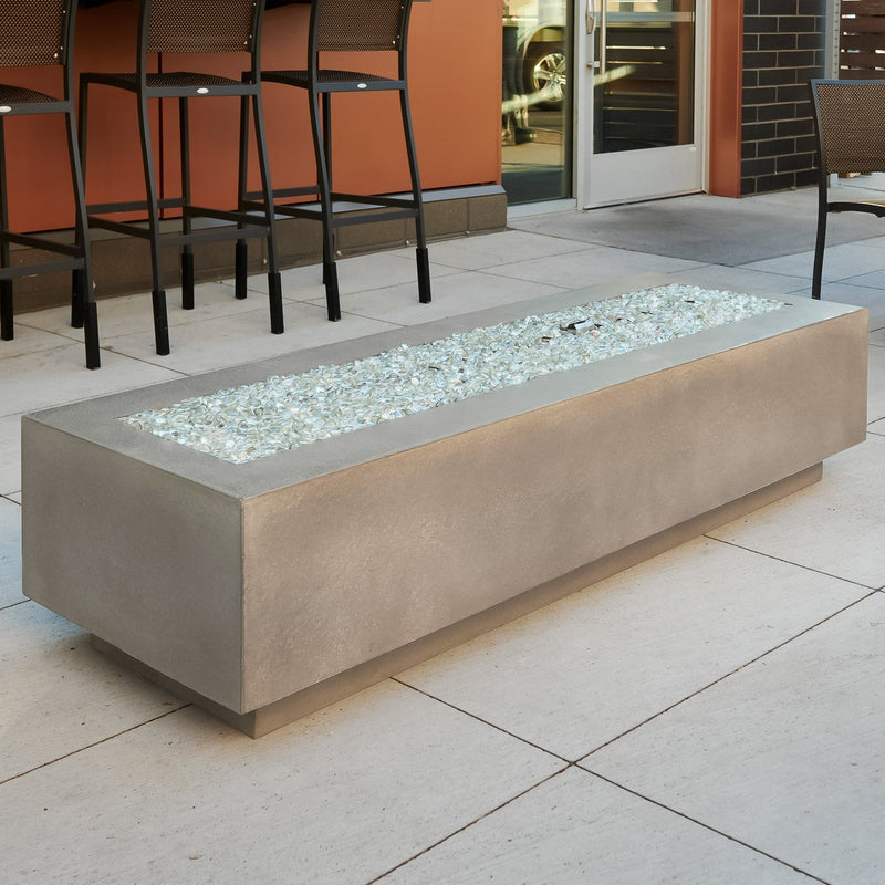 The Outdoor GreatRoom Company 72" Cove  Natural Gray Linear Gas Fire Table