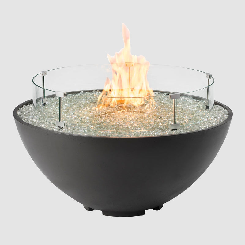 The Outdoor GreatRoom Company 42" Cove Edge Midnight Mist Gas Fire Pit Bowl