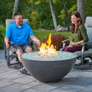The Outdoor GreatRoom Company 42" Cove Edge Midnight Mist Gas Fire Pit Bowl