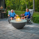 The Outdoor GreatRoom Company 42" Cove Edge Midnight Mist Gas Fire Pit Bowl
