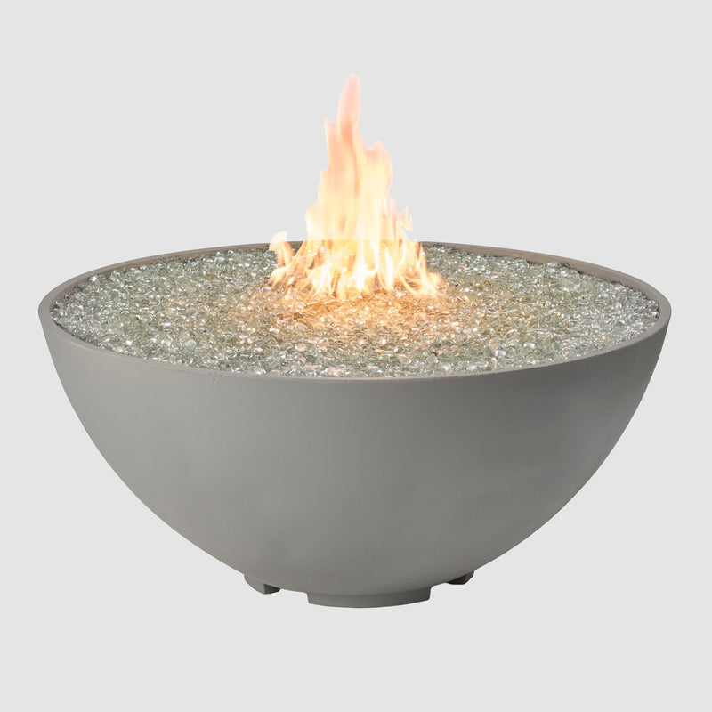 The Outdoor GreatRoom Company 42" Cove Edge Gas Fire Pit Bowl in Natural Grey