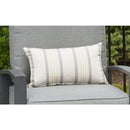 The Outdoor GreatRoom Company Cove Pebble Outdoor Lumbar Pillow