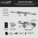 The Outdoor GreatRoom Company Crystal Fire 12" x 108" Commercial-Grade Stainless Steel Linear Gas Burner