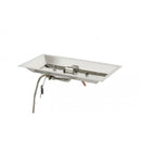 The Outdoor GreatRoom Company Crystal Fire 12" x 24" Linear Gas Burner - Stainless Steel with Auto Shut-Off