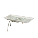 The Outdoor GreatRoom Company Crystal Fire 12" x 24" Linear Gas Burner - Stainless Steel with Auto Shut-Off