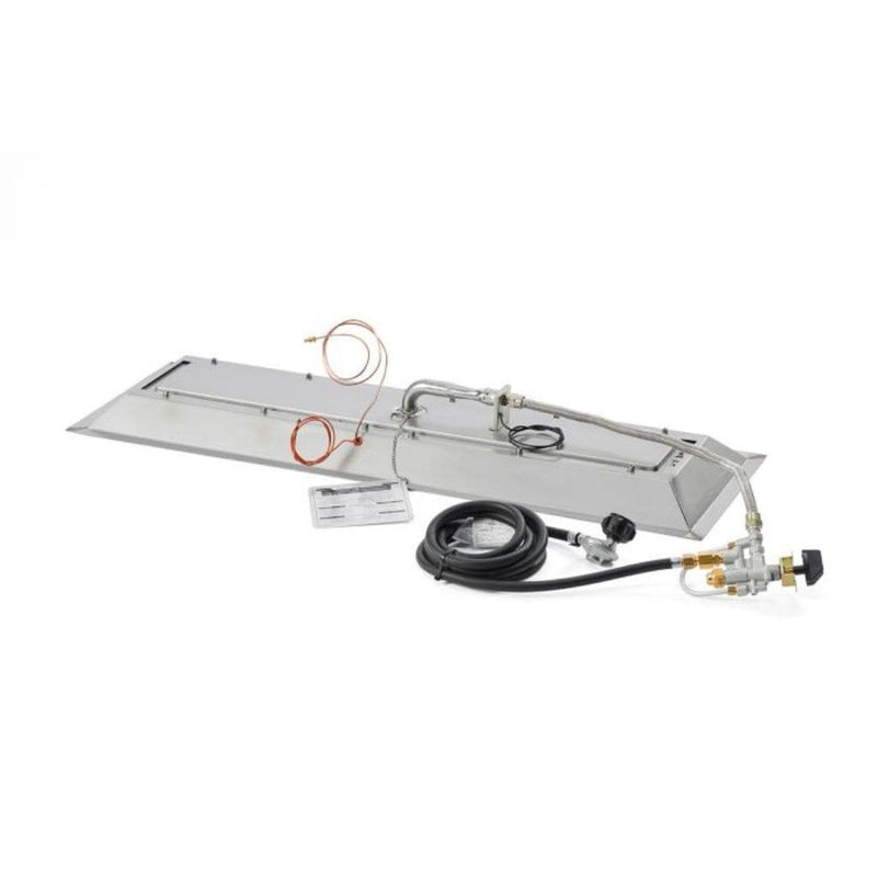 The Outdoor GreatRoom Company Crystal Fire 12" x 42" Linear Stainless Steel Gas Burner Insert