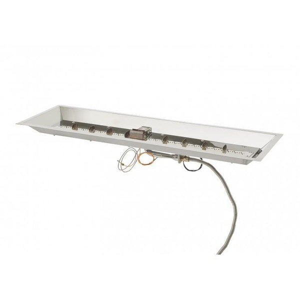 The Outdoor GreatRoom Company Crystal Fire 12" x 42" Linear Stainless Steel Gas Burner Insert