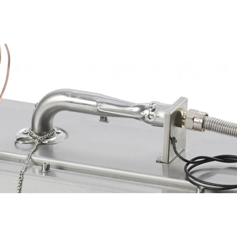 "The Outdoor GreatRoom Company Crystal Fire 12" x 64" Linear Gas Burner - Commercial-Grade Stainless Steel"