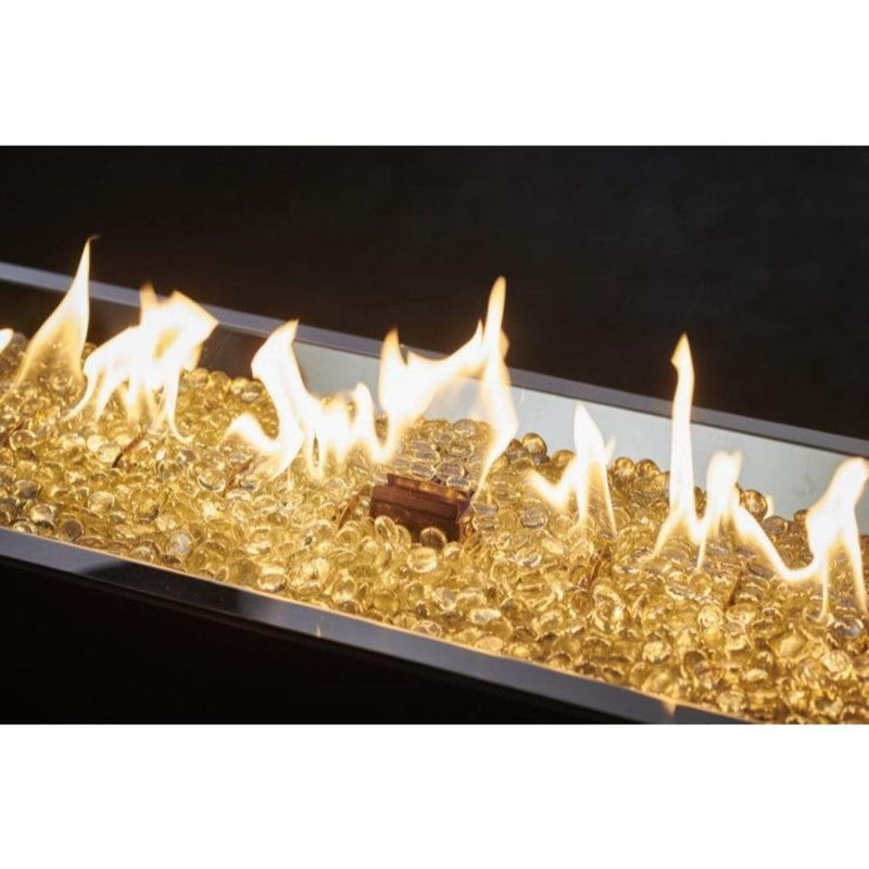 "The Outdoor GreatRoom Company Crystal Fire 12" x 64" Linear Gas Burner - Commercial-Grade Stainless Steel"