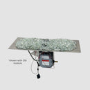 The Outdoor GreatRoom Company 13.5" x 96" Crystal Fire Plus Natural Gas Burner and Plate Kit with Direct Spark Ignition