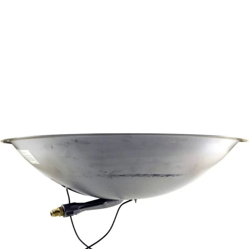 The Outdoor GreatRoom Company 20" Round Crystal Fire Plus Gas Burner in Stainless Steel