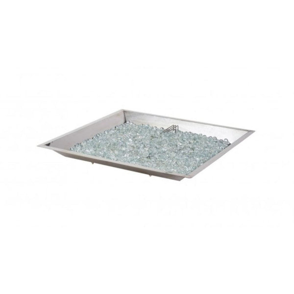 The Outdoor GreatRoom Company 24" Crystal Fire Plus Square Stainless Steel Burner