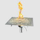 The Outdoor GreatRoom Company Crystal Fire Plus 24" x 24" Square Stainless Steel Manual Gas Burner Kit