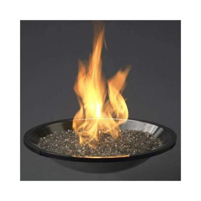 The Outdoor GreatRoom Company 30" Crystal Fire Plus Round Stainless Steel Gas Burner