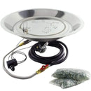 The Outdoor GreatRoom Company 30" Crystal Fire Plus Round Stainless Steel Gas Burner
