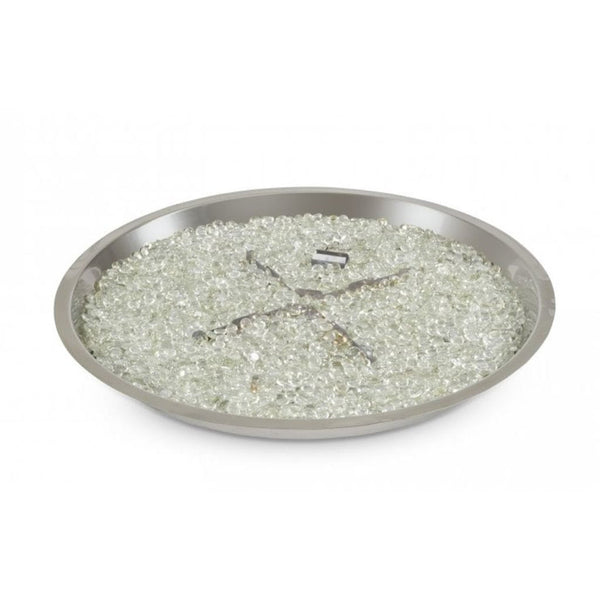 The Outdoor GreatRoom Company 30" Crystal Fire Plus Round Stainless Steel Gas Burner