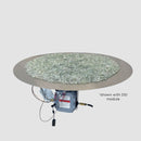 The Outdoor GreatRoom Company 20" Round Natural Gas Crystal Fire Plus Burner Kit with Direct Spark Ignition Plate