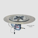 The Outdoor GreatRoom Company 24" Round Crystal Fire Plus Manual Gas Burner Kit with Stainless Steel Plate