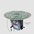 The Outdoor GreatRoom Company 20" Round Crystal Fire Plus LPG Burner Kit with Direct Spark Ignition and Stainless Plate