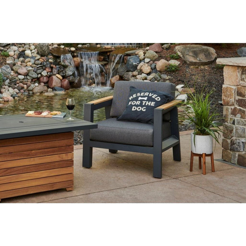 The Outdoor GreatRoom Company Darien Teak Chat Chairs – Set of 2