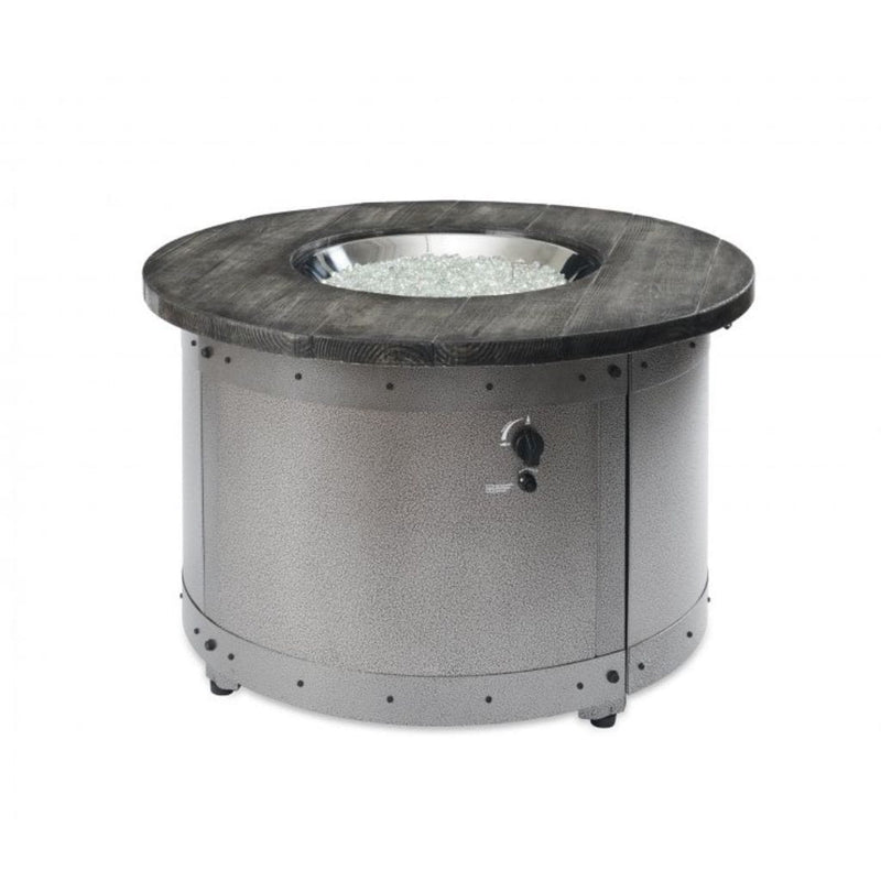 The Outdoor GreatRoom Company Edison Round Concrete Gas Fire Pit Table – 39"