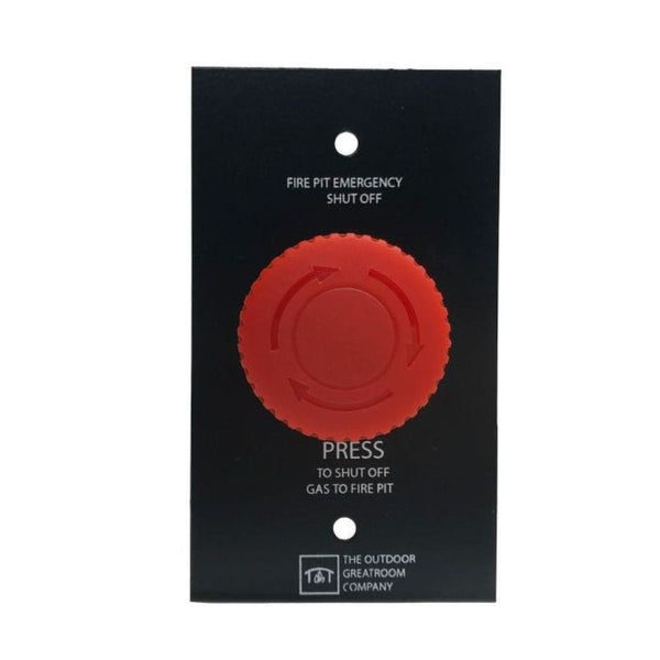 The Outdoor GreatRoom Company Emergency Stop Button Control Panel with Smart Device Compatibility for Crystal Fire Plus Burners