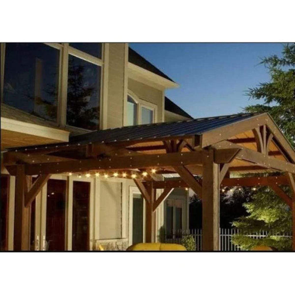 The Outdoor GreatRoom Company Forest Green Metal Roof Kit for Lodge II Pergola