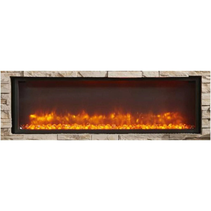 The Outdoor GreatRoom Company Built-In Linear Electric Fireplace – Gallery Series