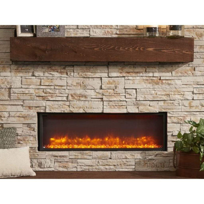 The Outdoor GreatRoom Company Built-In Linear Electric Fireplace – Gallery Series
