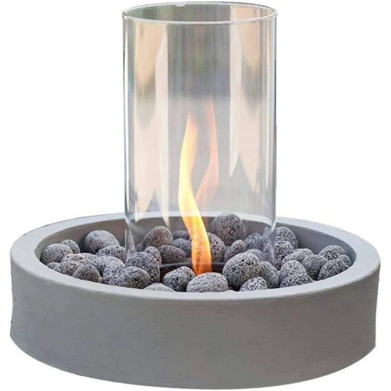 The Outdoor GreatRoom Company Intrigue 11" Tabletop Lantern with Spinning Flame