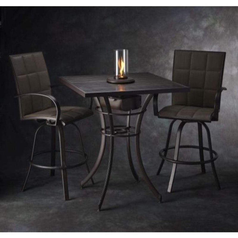 The Outdoor GreatRoom Company Intrigue 11" Tabletop Lantern with Spinning Flame