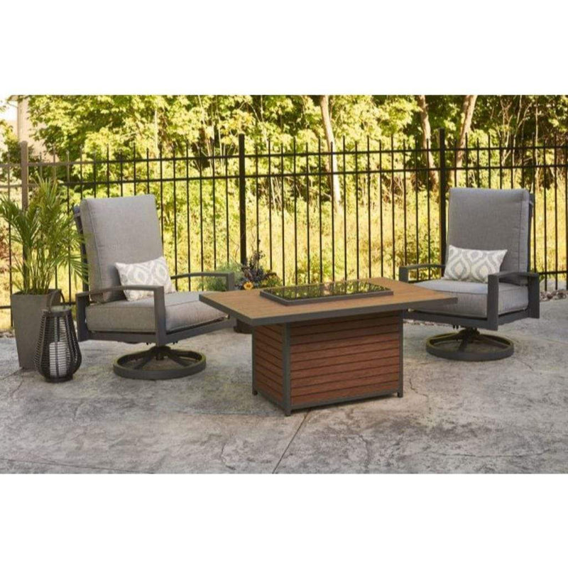 The Outdoor GreatRoom Company Kenwood & Brooks 50" Rectangular Gas Fire Pit Table