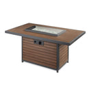 The Outdoor GreatRoom Company Kenwood & Brooks 50" Rectangular Gas Fire Pit Table