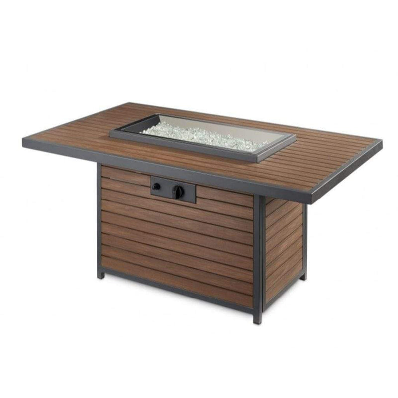 The Outdoor GreatRoom Company Kenwood & Brooks 50" Rectangular Gas Fire Pit Table
