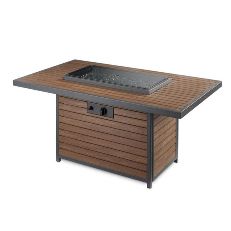 The Outdoor GreatRoom Company Kenwood & Brooks 50" Rectangular Gas Fire Pit Table