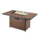 The Outdoor GreatRoom Company Kenwood & Brooks 50" Rectangular Gas Fire Pit Table