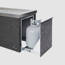 The Outdoor GreatRoom Company 48" Key Largo Linear Gas Fire Pit Table with Crystal Fire Plus Burner

