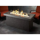 The Outdoor GreatRoom Company Key Largo 54" Linear Gas Fire Pit Table with Midnight Mist Supercast™ Top