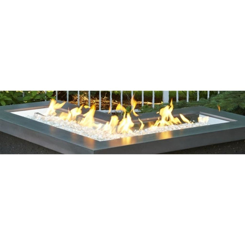 The Outdoor GreatRoom Company L-Shaped Stainless Steel Gas Burner with Adjustable Flame Control
