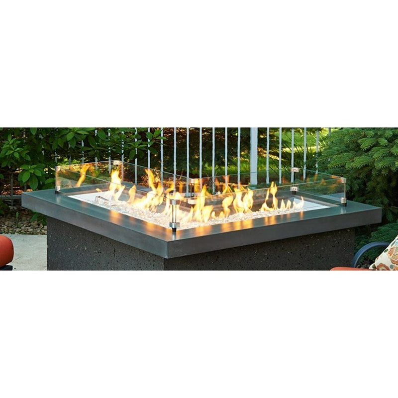 The Outdoor GreatRoom Company L-Shaped Stainless Steel Gas Burner with Adjustable Flame Control